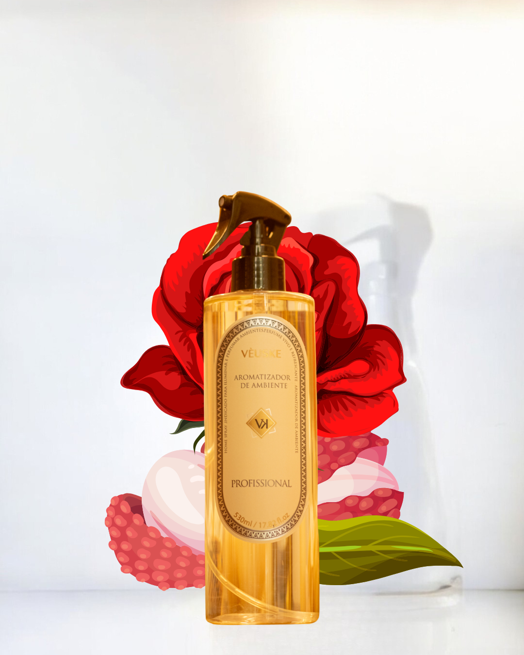 Rosa & Lichia aromatizador Spray profissional