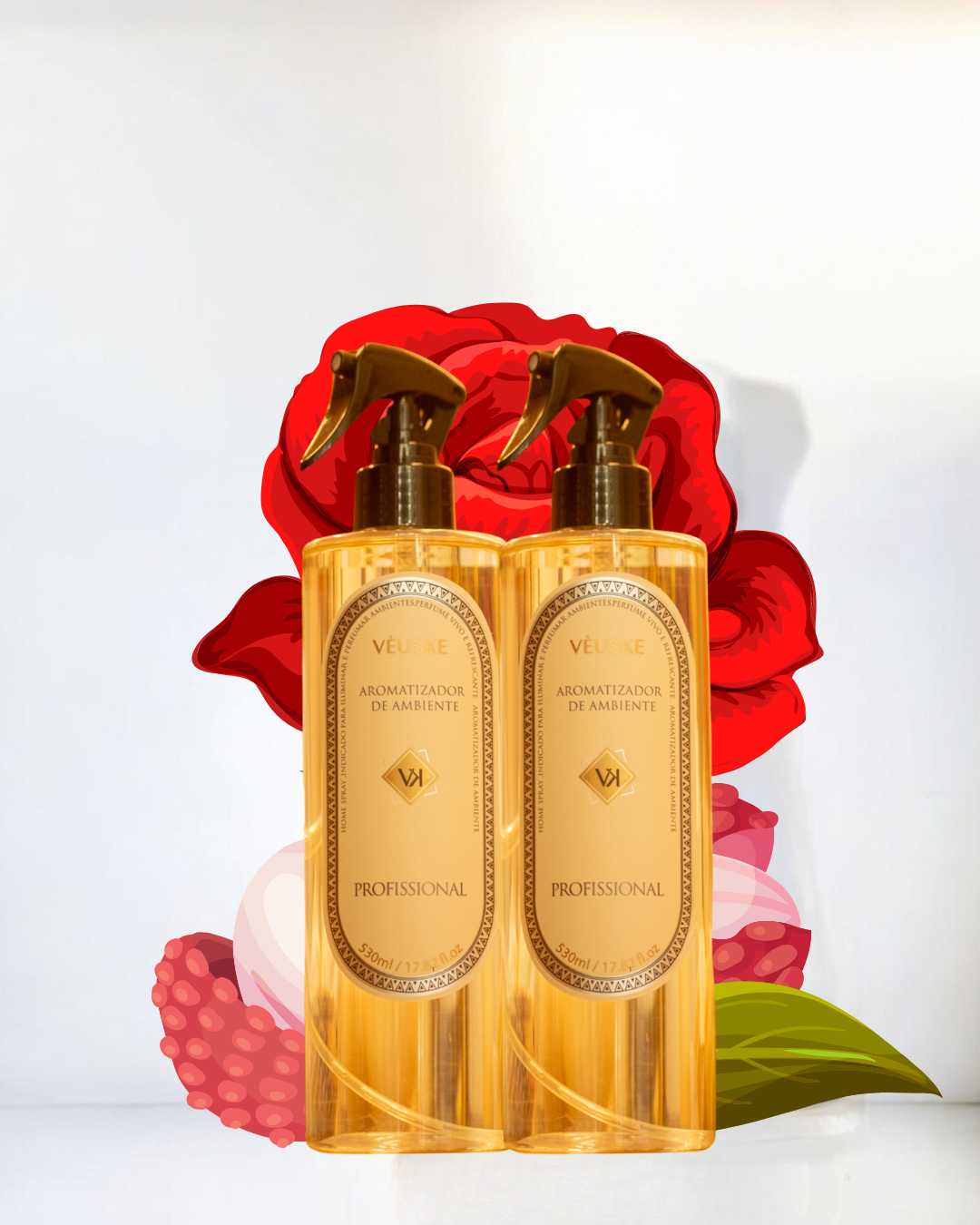 Rosa & Lichia aromatizador Spray profissional