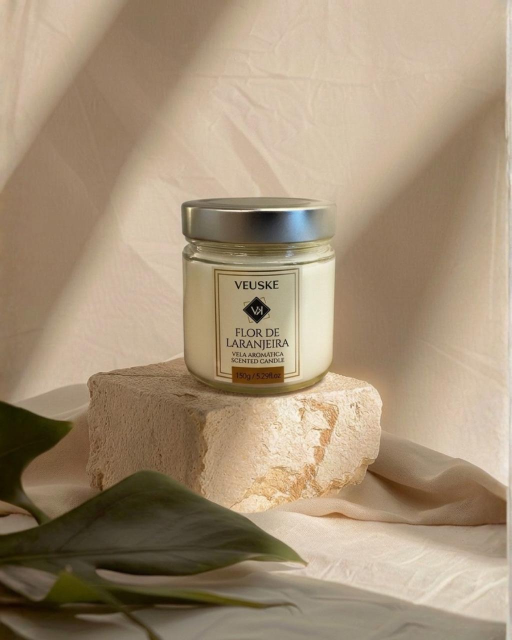 Vela Aromática Flor de Laranjeira - Minimalista - 150gr