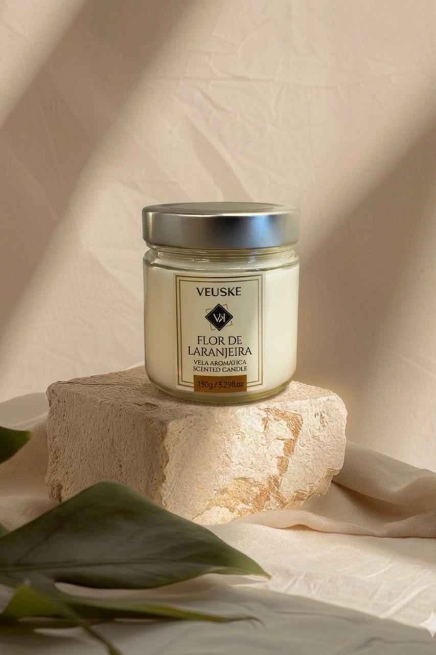 Vela Aromática Flor de Laranjeira - Minimalista - 150gr