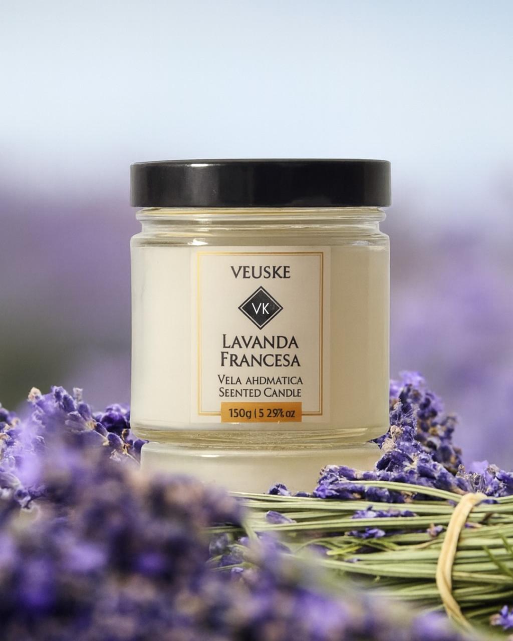Vela Aromática - Minimalista - Lavanda Francesa - 150gr
