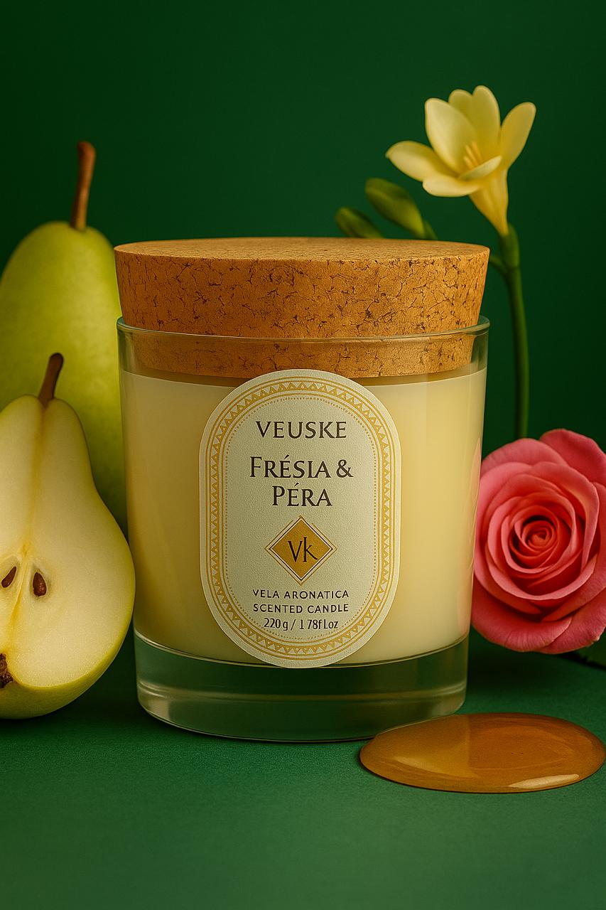 Vela Aromática Frésia & Pêra - Exclusive - 220gr