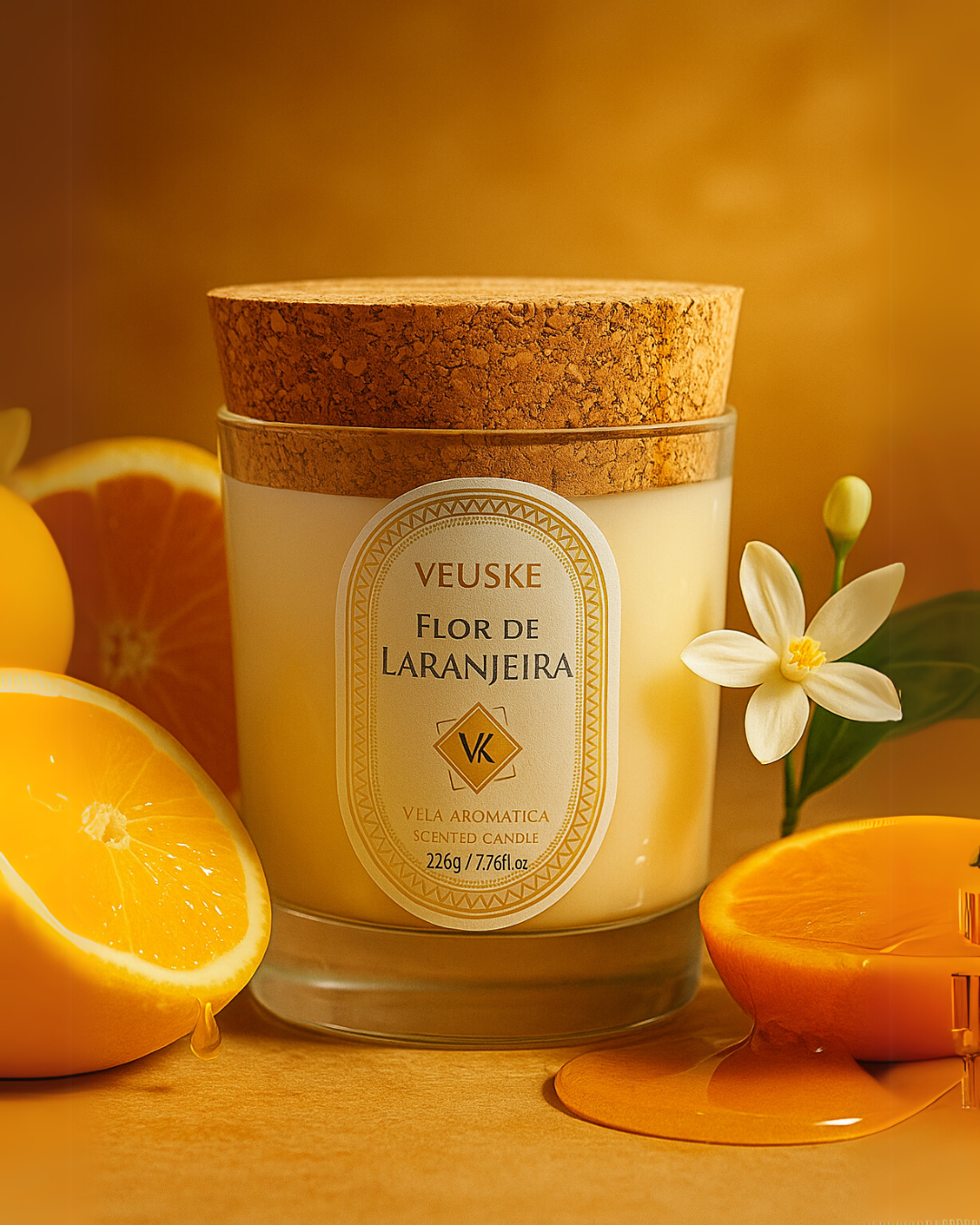 Vela Aromática Flor de Laranjeira -  Exclusive 220gr