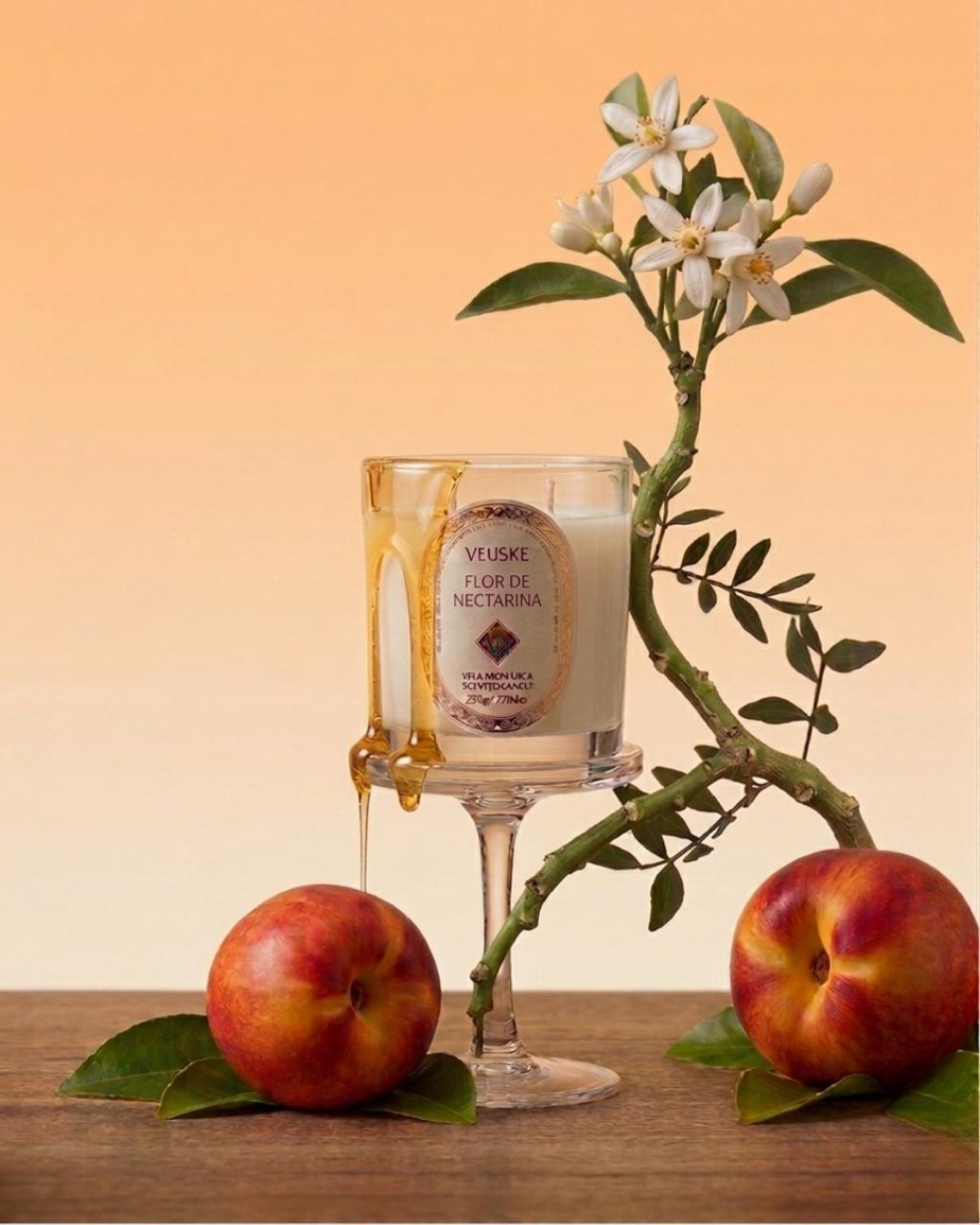 Vela Aromática Flor De Nectarina - Exclusive - 220gr