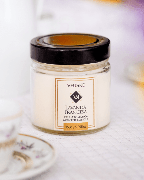 Vela Aromática - Minimalista - Lavanda Francesa - 150gr - Veuske