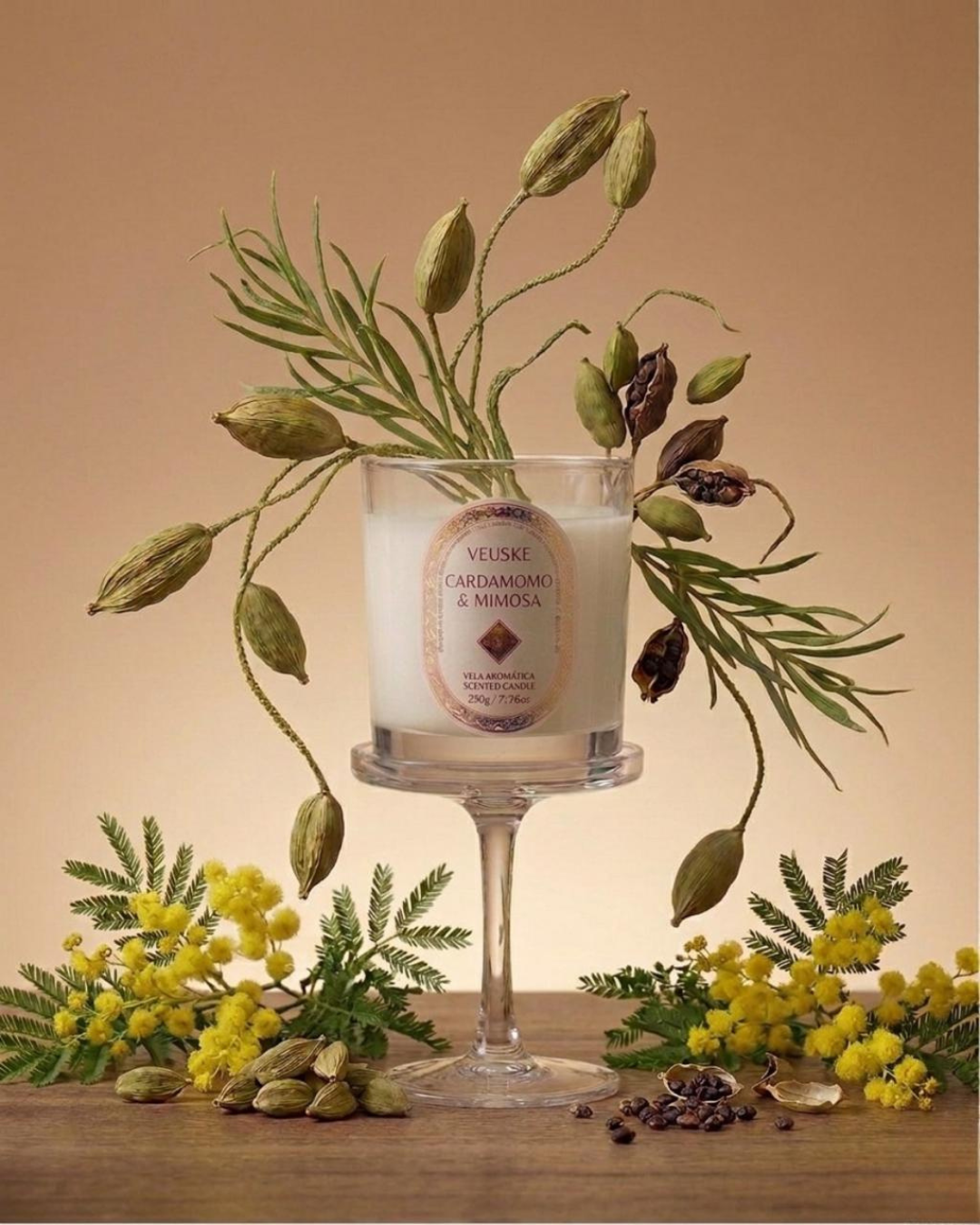 Vela Aromática Cardamomo & Mimosa - Exclusive -  220gr