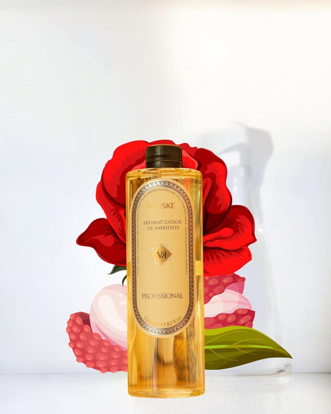 Rosa & Lichia refil aromatizador profissional