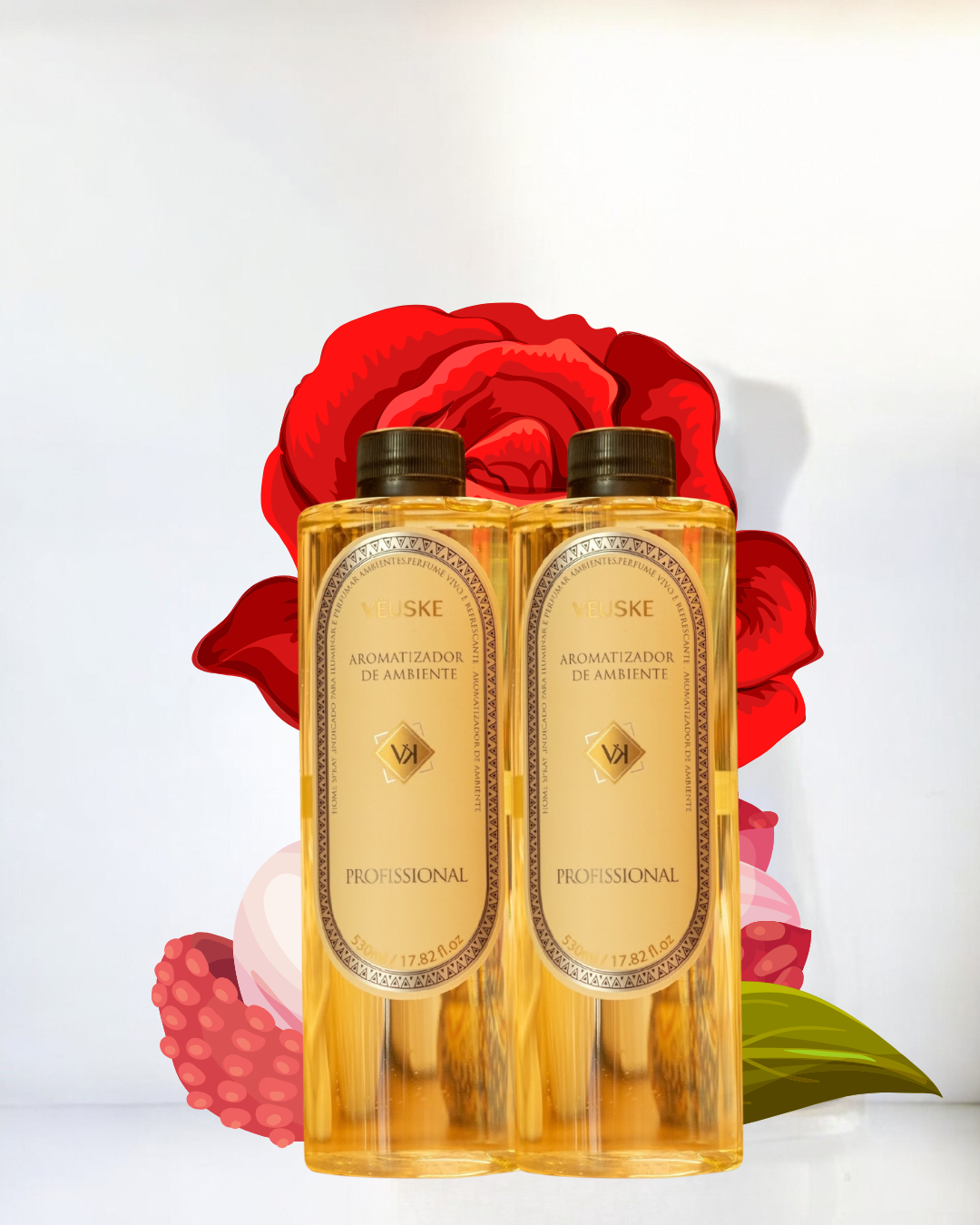 Rosa & Lichia refil aromatizador profissional