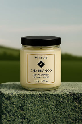 Vela Aromática Chá Branco - Minimalista - 150gr