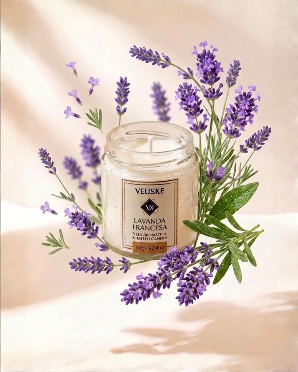 Vela Aromática Lavanda Francesa - Minimalista - 150gr