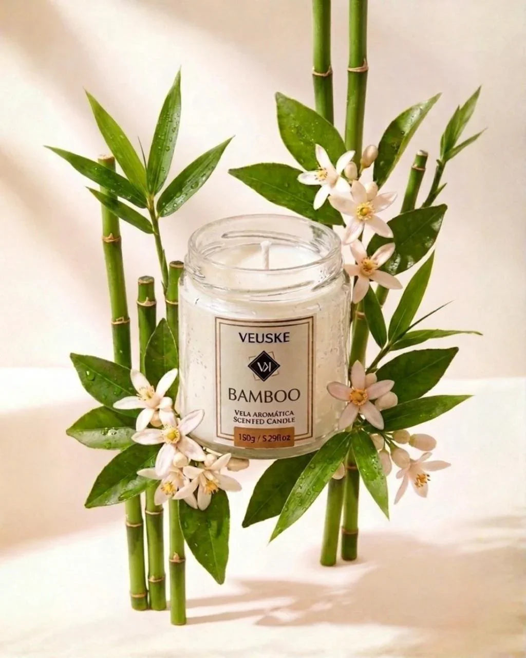 Vela Aromática Bamboo - Minimalista - 150gr
