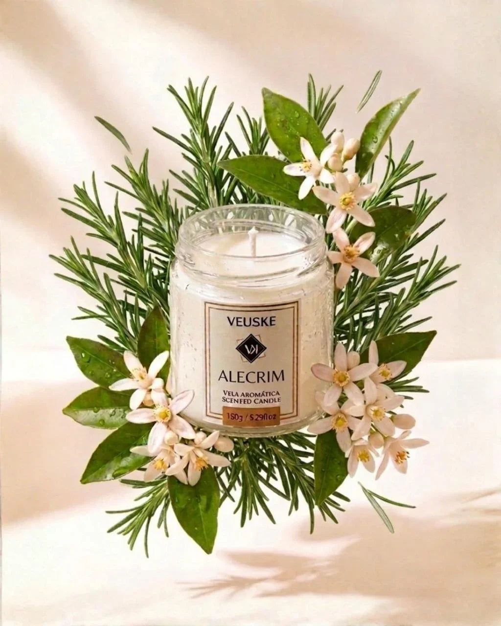 Vela Aromática Alecrim - Minimalista - 150gr