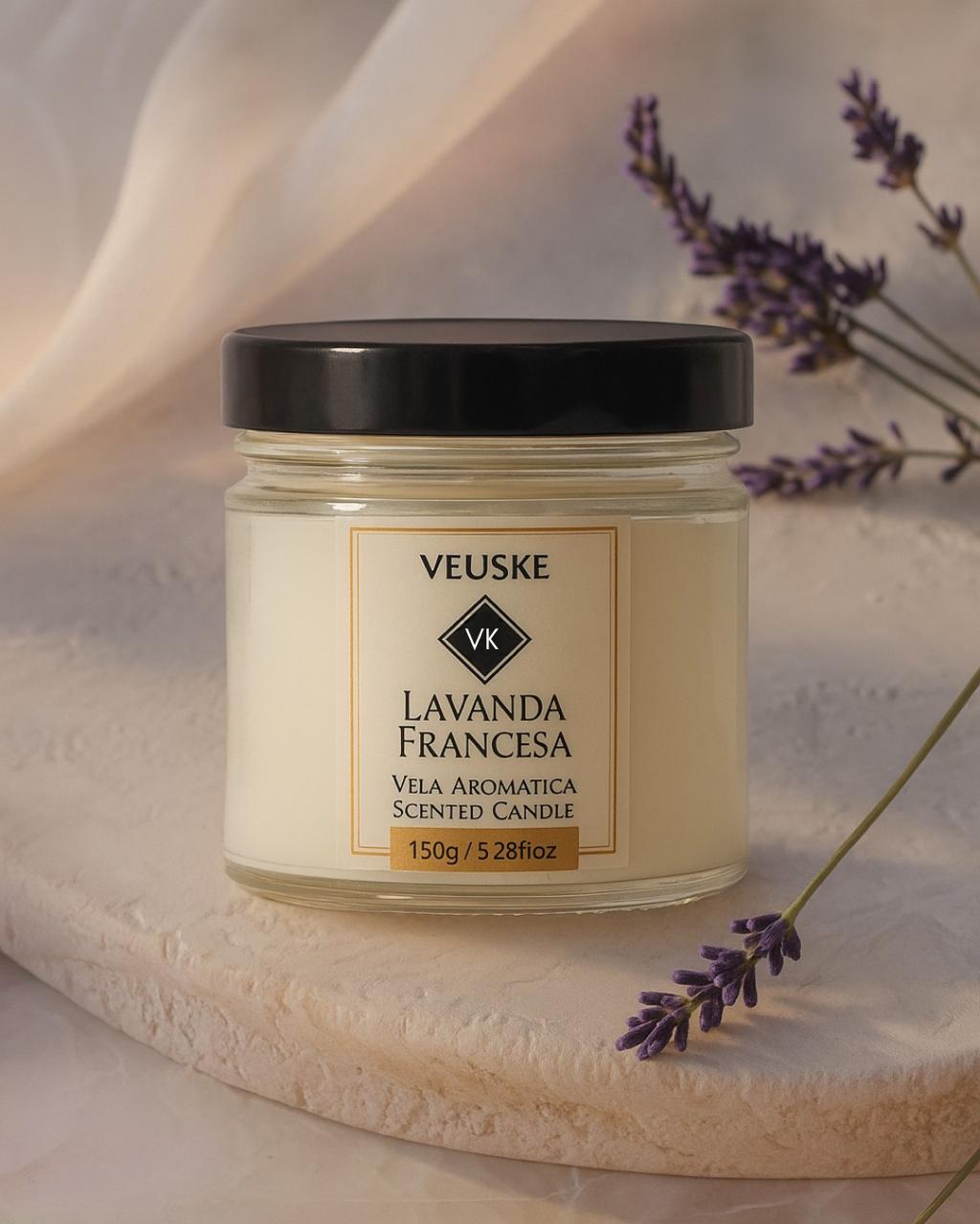 Vela Aromática - Minimalista - Lavanda Francesa - 150gr