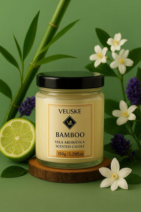 Vela Aromática Bamboo - Minimalista - 150gr