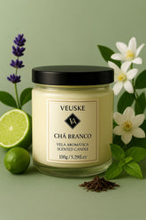 Vela Aromática Chá Branco - Minimalista - 150gr