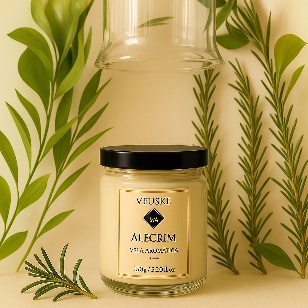 Vela Aromática Alecrim - Minimalista - 150gr