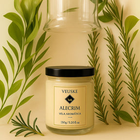 Vela Aromática Alecrim - Minimalista - 150gr