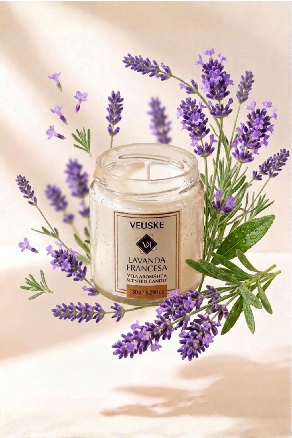Vela Aromática Lavanda Francesa - Minimalista - 150gr