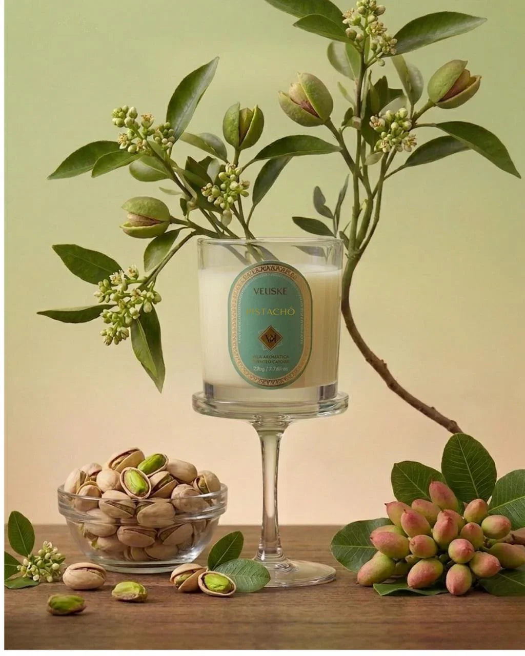 Vela Aromática Pistacho - Exclusive -  220gr