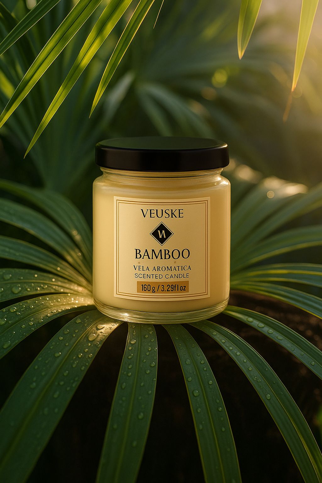 Vela Aromática Bamboo - Minimalista - 150gr