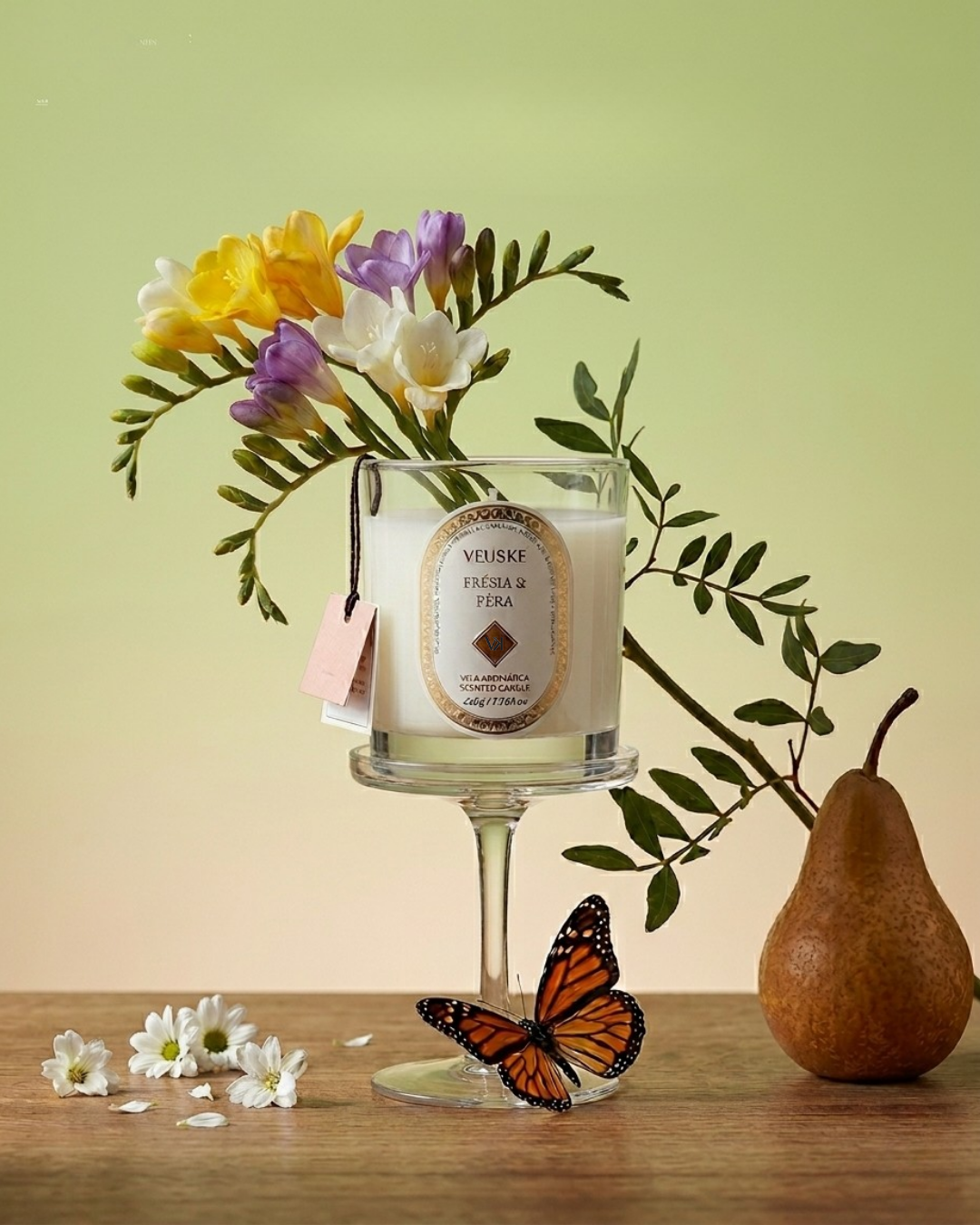 Vela Aromática Frésia & Pêra - Exclusive - 220gr