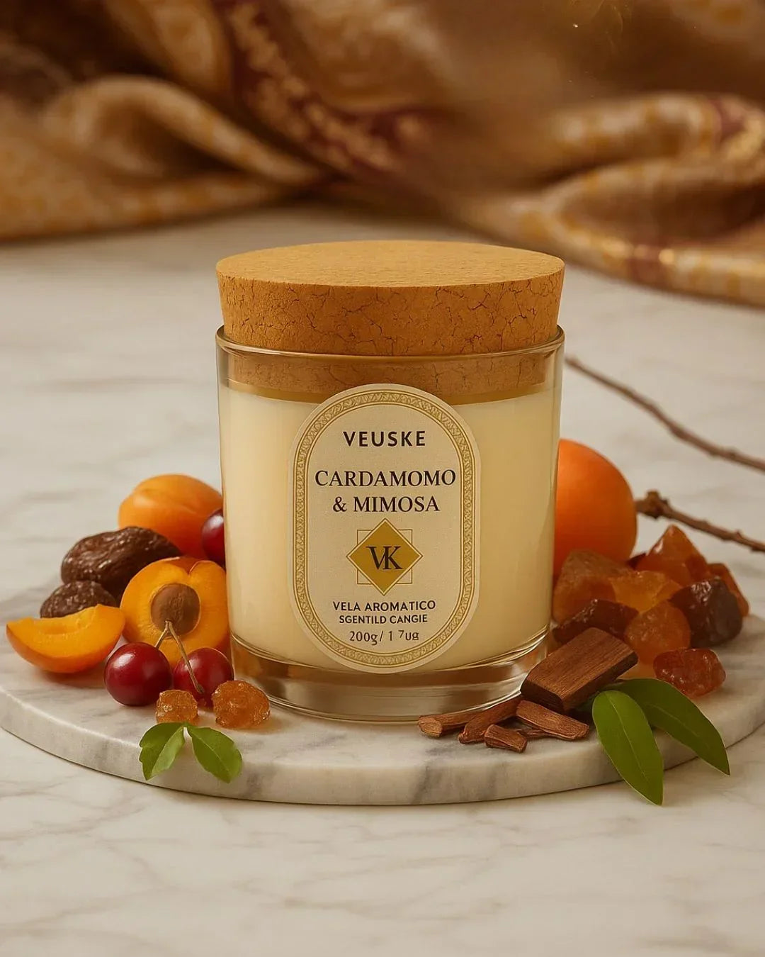 Vela Aromática Cardamomo & Mimosa - Exclusive -  220gr