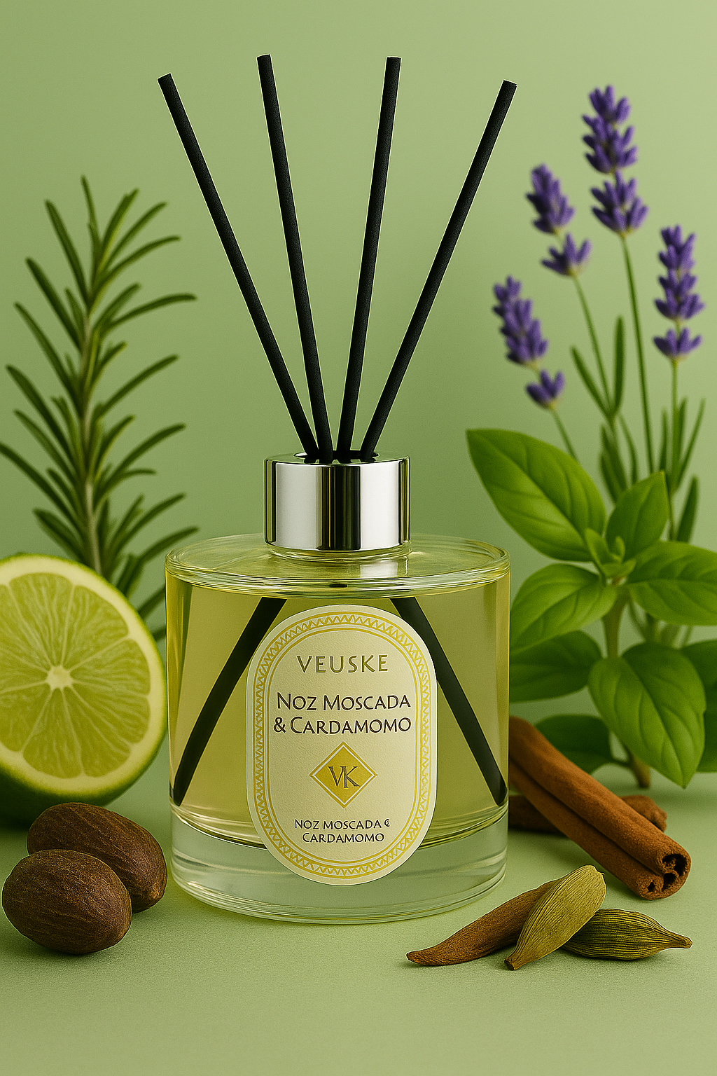 Difusor de Varetas Noz moscada e Cardamomo