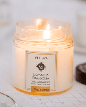 Vela Aromática - Minimalista - Lavanda Francesa - 150gr - Veuske